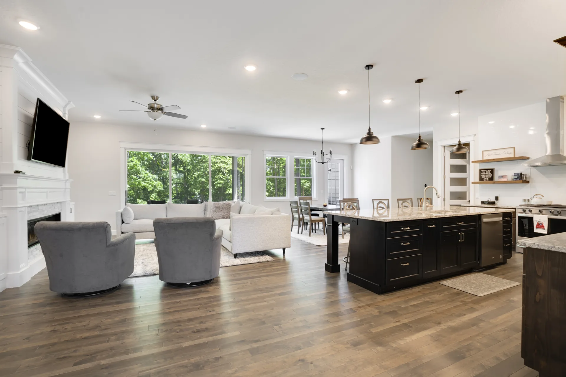 Open-plan great room